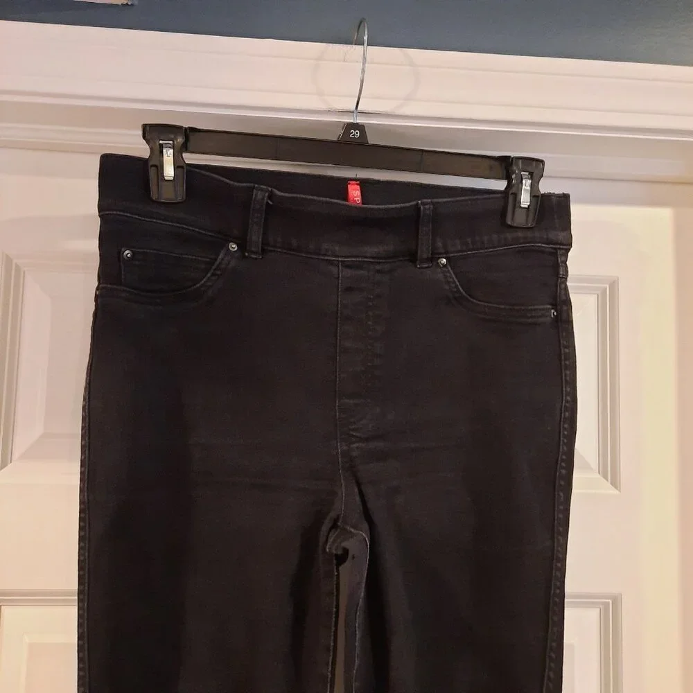Spanx Jeans Womens‎ Large Black Pull On Skinny High Rise SPANXshape Everywear